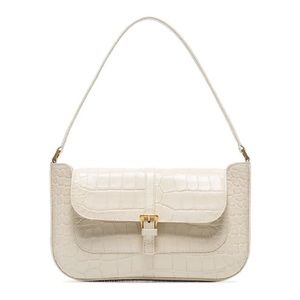 NWT By Far Miranda Bag in Cream Croc